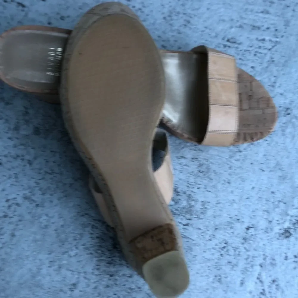 Stuart  Weitzman’s  cork heels